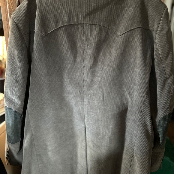 Men’s western corduroy suit coat Dk Gray size 42R - Picture 2 of 4